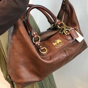 Coach Madison Large Leather Sabrina in Espresso